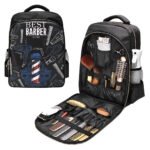 Sac à dos Coiffeur avec des Support pour Tondeuses et Outils Professionnels – حقيبة اغراض الحلاق