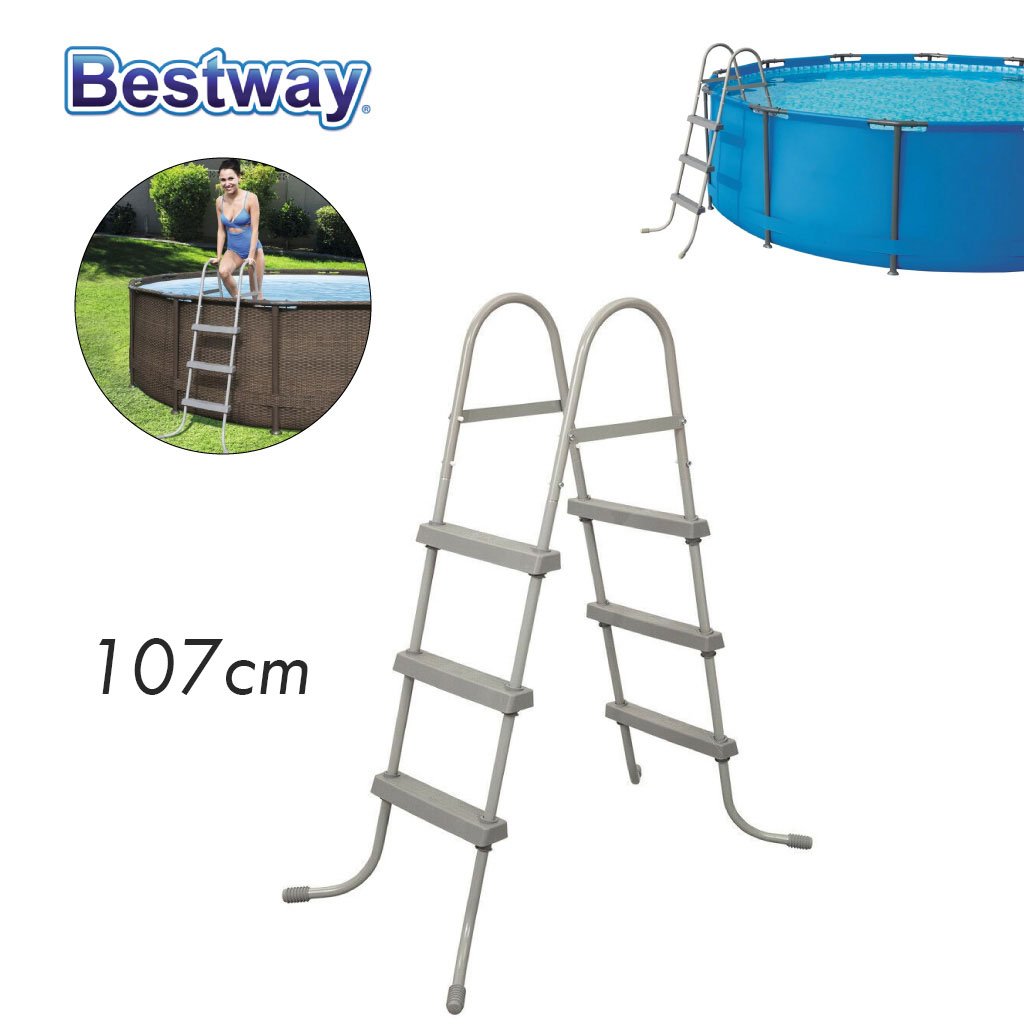 Bestway-echelle-58335-CNC-2.jpg Bestway Echelle de Piscine 3 Marches 107cm 150kg 58335 - Image 1