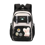 ⁦Sac à Dos Scolaire pour Enfants Style Kawaii BoShiKai Noir – حقيبة ظهر مدرسية للأطفال أسود⁩ - الصورة ⁦4⁩