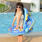 ⁦Bouée de natation gonflable pour bébé avec toit – عوامة أطفال مع مظلة⁩ - الصورة ⁦6⁩