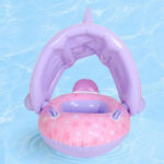 ⁦Bouée de natation gonflable pour bébé avec toit – عوامة أطفال مع مظلة⁩ - الصورة ⁦4⁩