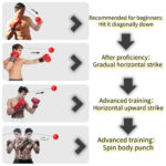 ⁦Balle de Boxe Reflex pour améliorer la coordination œil-main 3Pcs⁩ - الصورة ⁦3⁩