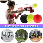 ⁦Balle de Boxe Reflex pour améliorer la coordination œil-main 3Pcs⁩ - الصورة ⁦7⁩