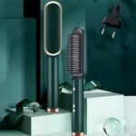 ⁦Brosse à cheveux chauffante en céramique 6 niveaux de chaleur 360° – Lisseur HQT-909B⁩ - الصورة ⁦3⁩
