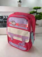 ⁦Sac à Dos Enfant Space Design Ludique Multi-Poches Rose – حقيبة مدرسية للأطفال لون وردي⁩ - الصورة ⁦3⁩