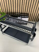 ⁦Egouttoir à Vaisselle en Aluminium de Haute Qualité 2 étages SX-842 – منظم أواني الغسيل⁩ - الصورة ⁦9⁩