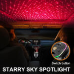 ⁦Chargeur de voiture rapide 100W rétractable 4 en 1 et transmetteur FM projection étoilé - شاحن لاسلكي سريع للسيارات⁩ - الصورة ⁦4⁩
