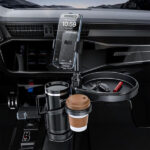 ⁦Plateau extensible 4 en 1 avec support de téléphone pour voiture – حامل أغراض ومشروبات في السيارة⁩ - الصورة ⁦3⁩