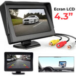 Moniteur de vue numérique de voiture TFT LCD 4,3 pour caméra de recul
