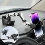 Support Téléphone Voiture 360° Ventouse & Bras Réglable – حامل هاتف في السيارة