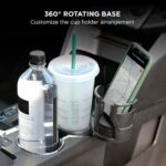 ⁦Porte-Gobelet Voiture Extensible 2-en-1 avec Base Rotative à 360° – حامل أكواب مزدوج قابل للتوسيع⁩ - الصورة ⁦6⁩