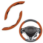 ⁦Couvre Volant Universel en Simili Cuir 2Pcs⁩ - الصورة ⁦4⁩