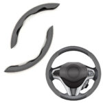 ⁦Couvre Volant Universel en Simili Cuir 2Pcs⁩ - الصورة ⁦2⁩