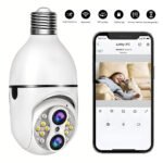 Caméra de Sécurité Ampoule à Double Objectif Suivi Automatique – كاميرة مراقبة بميزة التتبع الذاتي