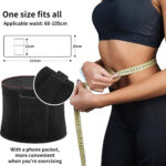 ⁦Ceinture de sudation pour Homme et Femme avec Poche Extérieure – حزام تنحيف⁩ - الصورة ⁦7⁩