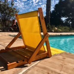 ⁦Chaise de Plage Réglable en 3 Positions Avec Poche Arrière⁩ - الصورة ⁦2⁩