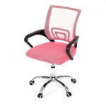 ⁦Chaise de Bureau Ergonomique avec Support Lombaire Rose – كرسي مكتب مريح مع دعامة للظهر⁩ - الصورة ⁦6⁩