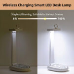 ⁦Lampe de bureau et chargeur de téléphone portable sans fil 15 W – مصباح مكتب وشاحن لاسلكي⁩ - الصورة ⁦5⁩