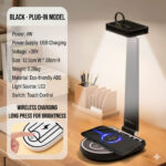 Lampe de bureau et chargeur de téléphone portable sans fil 15 W – مصباح مكتب وشاحن لاسلكي