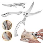 Ciseaux de cuisine en acier inoxydable avec manche en aluminium – مقص تقطيع اللحوم