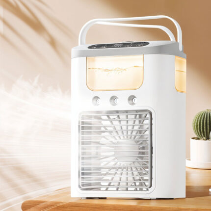 Climatiseur Portable et Refroidisseur d’air brumisateur – مبرد محمول ومعطر جو 2في1