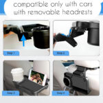 ⁦Porte-gobelet pliable pour siège auto arrière – حامل مشروبات للمقعد الخلفي⁩ - الصورة ⁦4⁩