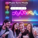 ⁦Bande LED Néon Flexible RGB 5m avec Bluetooth et USB – شريط إضاءة نيون مرن بطول 5 أمتار مع بلوتوث⁩ - الصورة ⁦5⁩