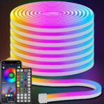 ⁦Bande LED Néon Flexible RGB 5m avec Bluetooth et USB – شريط إضاءة نيون مرن بطول 5 أمتار مع بلوتوث⁩ - الصورة ⁦6⁩