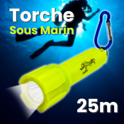 Lampe Torche Sous-Marine Étanche jusqu’à 25 mètres – مصباح تحت السباحة تحت الماء