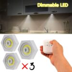 Kit de 3 lampes Led Hexagone sans fil avec télécommande