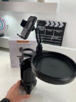 ⁦Plateau extensible 4 en 1 avec support de téléphone pour voiture – حامل أغراض ومشروبات في السيارة⁩ - الصورة ⁦8⁩
