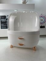 ⁦Boîte de rangement de maquillage, présentoir de rangement de cosmétiques avec tiroir⁩ - الصورة ⁦7⁩