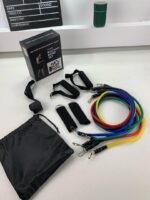 ⁦Cordes élastiques de musculation Ensemble de bandes pour sport 11Pcs (5Kg-45Kg) – طقم التدريب المنزلي⁩ - الصورة ⁦8⁩