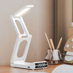 ⁦Lampe de bureau rechargeable sans fil avec réveil LED et power bank 5000 mAh – مصباح مكتب ومصباح مع شاحن متنقل⁩ - الصورة ⁦5⁩