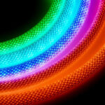 ⁦Bande LED Néon RGB motif réticulaire rond à 360 degrés flexible – شريط إضاءة ملونة⁩ - الصورة ⁦2⁩