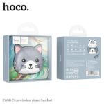 ⁦Hoco Écouteurs Sans Fil Bluetooth 5.3 + Case Forme De Chat TWS EW 46⁩ - الصورة ⁦4⁩