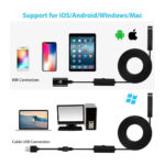 ⁦Endoscope WiFi Caméra d’inspection sans Fil 8 mm 6 LED réglables pour Smartphone – كاميرة للمناطق الضيقة⁩ - الصورة ⁦7⁩