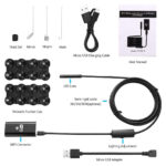 ⁦Endoscope WiFi Caméra d’inspection sans Fil 8 mm 6 LED réglables pour Smartphone – كاميرة للمناطق الضيقة⁩ - الصورة ⁦6⁩