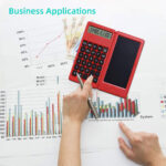 ⁦Calculatrice pliable et numérique avec tablette d’écriture LCD 6 pouces – آلة حاسبة ولوحة كتابة 2في1⁩ - الصورة ⁦2⁩