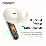 ⁦Écouteurs sans fil Bluetooth V5.4 FQ1 Plus ANC BOROFONE – سماعات أذن لاسلكية⁩ - الصورة ⁦4⁩