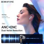 ⁦Écouteurs sans fil Bluetooth V5.4 FQ1 Plus ANC BOROFONE – سماعات أذن لاسلكية⁩ - الصورة ⁦7⁩