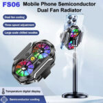 ⁦Refroidisseur de téléphone portable à double ventilateur FS06 – مبرد هواتف⁩ - الصورة ⁦6⁩