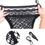⁦Filet de Rangement Universel en Maille pour Siège Auto – حاجز أطفال ومنظم أغراض⁩ - الصورة ⁦3⁩