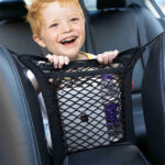 ⁦Filet de Rangement Universel en Maille pour Siège Auto – حاجز أطفال ومنظم أغراض⁩ - الصورة ⁦4⁩