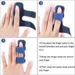 ⁦Attelle de doigt réglable avec barre en aluminium pour correction des doigts⁩ - الصورة ⁦4⁩