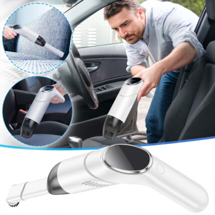 Aspirateur Pliable et Portable pour Voiture avec Éclairage LED – مكنسة كهربائية محمولة للسيارات