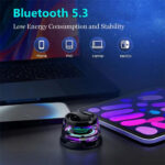 ⁦G200 Mini Haut-parleur Bluetooth magnétique sans fil avec lumière RVB – مكبر صوت مغناطيسي ومحمول⁩ - الصورة ⁦2⁩
