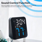 ⁦Horloge Murale Électronique avec Température GH8015 – ساعة إلكترونية مع عرض درجة الحرارة⁩ - الصورة ⁦2⁩