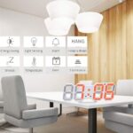 ⁦Horloge Numérique 3D LED pour Mur et bureau GH8018 – ساعة رقمية ثلاثية الأبعاد حائط و مكتب⁩ - الصورة ⁦6⁩