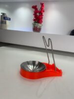 ⁦Support de Louche et de Couvercle en Acier Inoxydable – منظم مطبخ متعدد الاستخدامات⁩ - الصورة ⁦6⁩